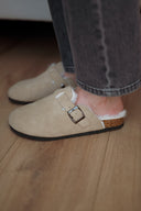 Mules femme beige fourrées Pippa