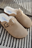 Mules femme beige fourrées Pippa