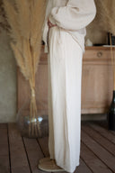 Pantalon gaze de coton beige femme été bohème Soko