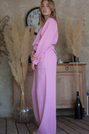 Pantalon gaze de coton corail femme été bohème Soko