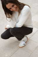 Sous pull femme blanc col roulé chaud Lucien