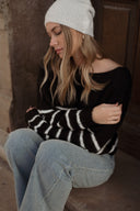 Pull marinière femme dos nu noeud doux et chaud Marin