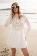 Robe de mariée dentelle courte civil tendance rétro bohème Maxine