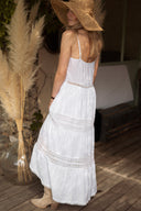 Robe longue bohème femme été blanche Serine