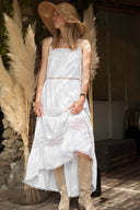 Robe longue bohème femme été blanche Serine