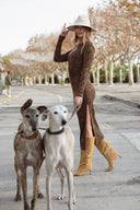 Robe Tee-shirt léopard femme hiver Sidonie