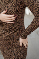 Robe Tee-shirt léopard femme hiver Sidonie