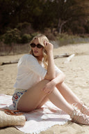 Short en crochet écru bleu rose femme Damon été tendance bohème