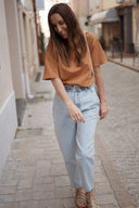 Tee shirt manches courtes femme été camel Ary