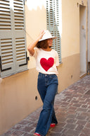 Tee shirt coeur femme Theophile Lucie star ac