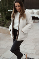 Veste polaire femme réversible velours léopard Daria