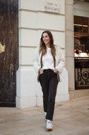 Veste polaire femme réversible velours léopard Daria