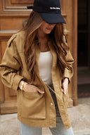 Veste workwear femme barn jacket camel Hailey