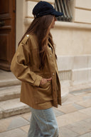 Veste workwear femme barn jacket camel Hailey
