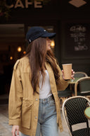 Veste workwear femme barn jacket camel Hailey