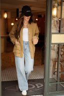 Veste workwear femme barn jacket camel Hailey