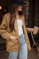 Veste workwear femme barn jacket camel Hailey