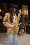 Veste workwear femme barn jacket camel Hailey