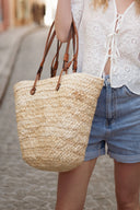 Panier femme été en paille Saori