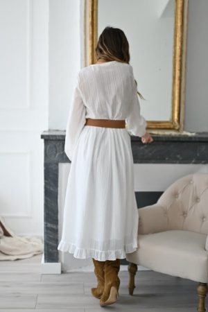 Robe blanche bohème Aline