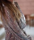Robe courte femme sequins paillettes Noel cache coeur Louison