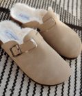 Mules femme beige fourrées Pippa