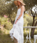 Robe longue bohème femme été blanche Serine