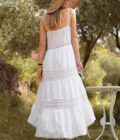 Robe longue bohème femme été blanche Serine