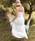 Robe longue bohème femme été blanche Serine