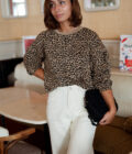 Sweat oversize court femme léopard femme Harold
