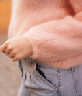 Pull mohair femme hiver rose chaud Sean