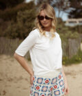 Short en crochet écru bleu rose femme Damon été tendance bohème