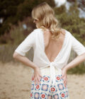 Short en crochet écru bleu rose femme Damon été tendance bohème