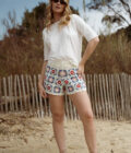 Short en crochet écru bleu rose femme Damon été tendance bohème