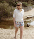 Short en crochet écru bleu rose femme Damon été tendance bohème