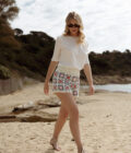 Short en crochet écru bleu rose femme Damon été tendance bohème